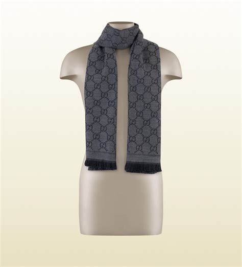 gucci gg jacquard wool knitted scarf|gg jacquard pattern knitted scarf.